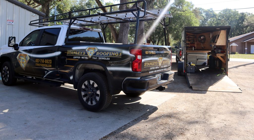 Stanley's Roofing Truck